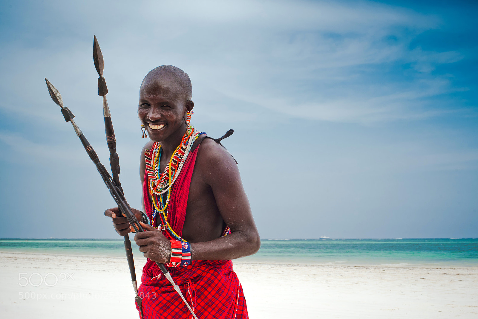 Nikon D700 sample photo. Portrait of a maasai photography