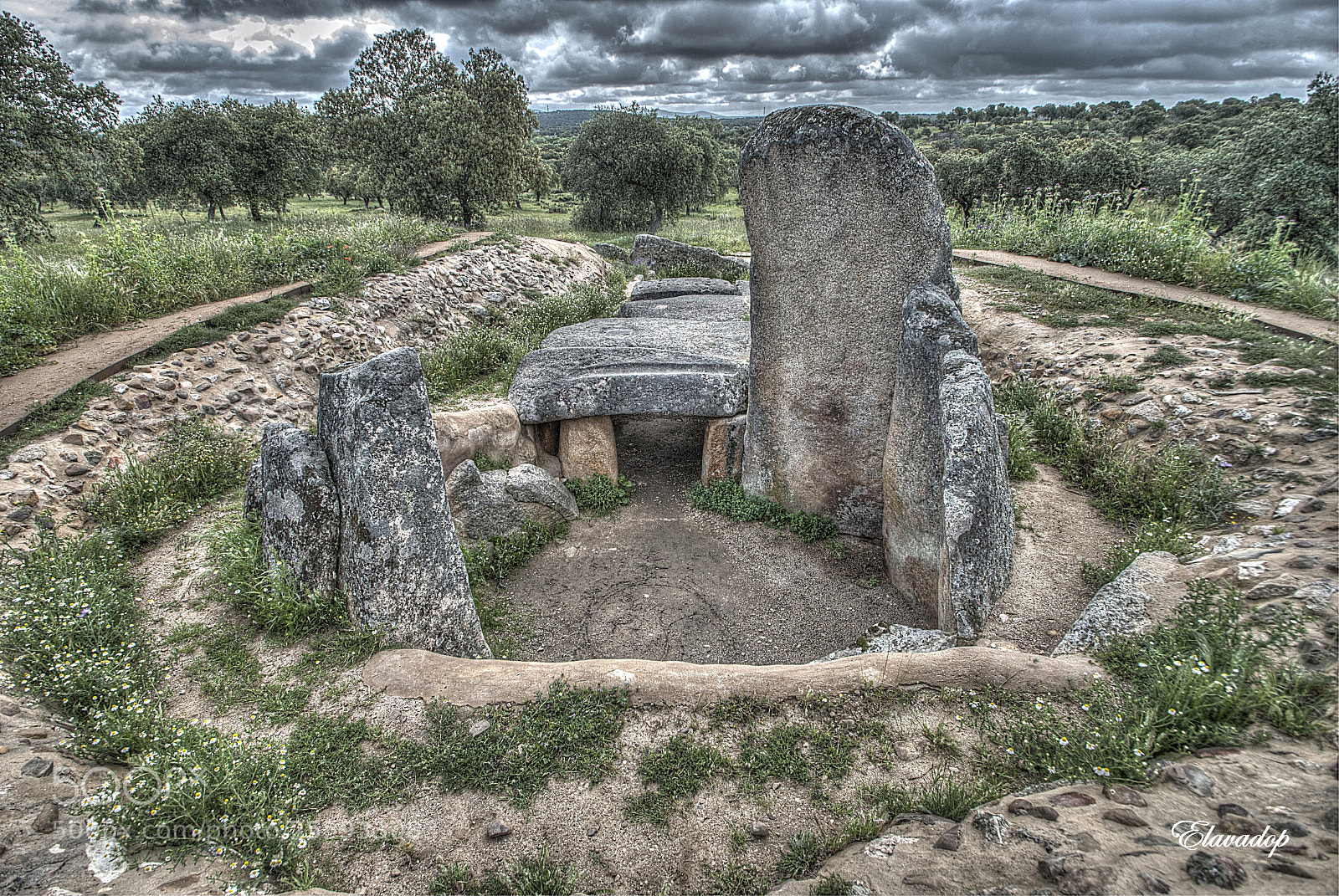 Nikon D3000 sample photo. Dolmen del lácara photography
