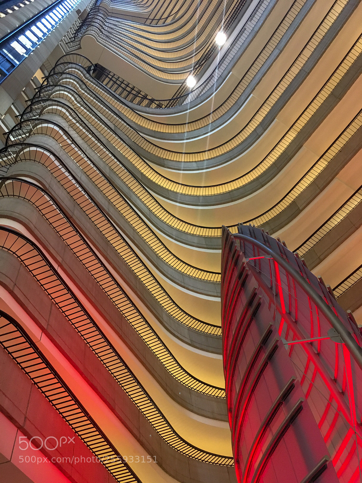 Apple iPhone SE sample photo. Inside the marriott marquis photography