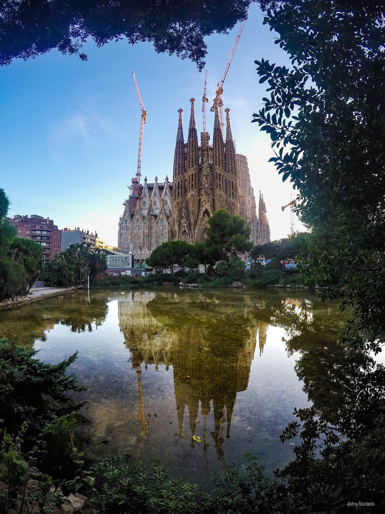 GoPro HERO4 Silver sample photo. The reflex of sagrada familia photography