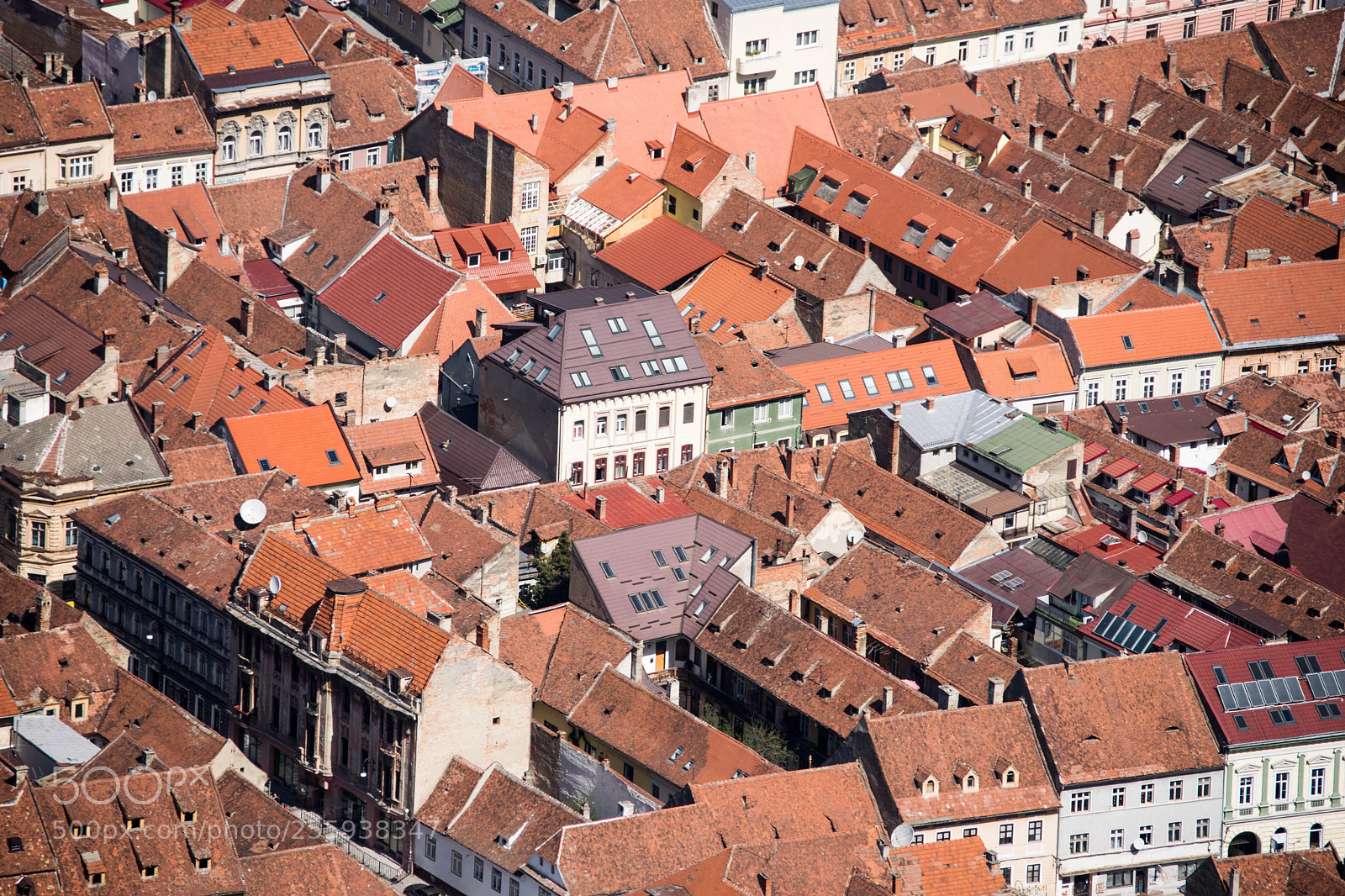 Nikon D3300 sample photo. Red roofs of brasov photography