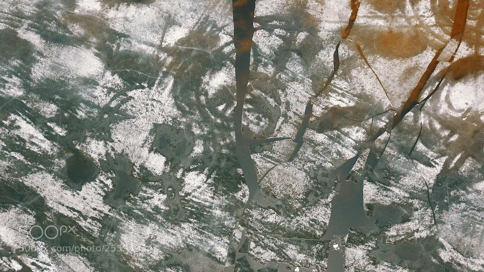 DJI FC220 sample photo. Ice textures photography