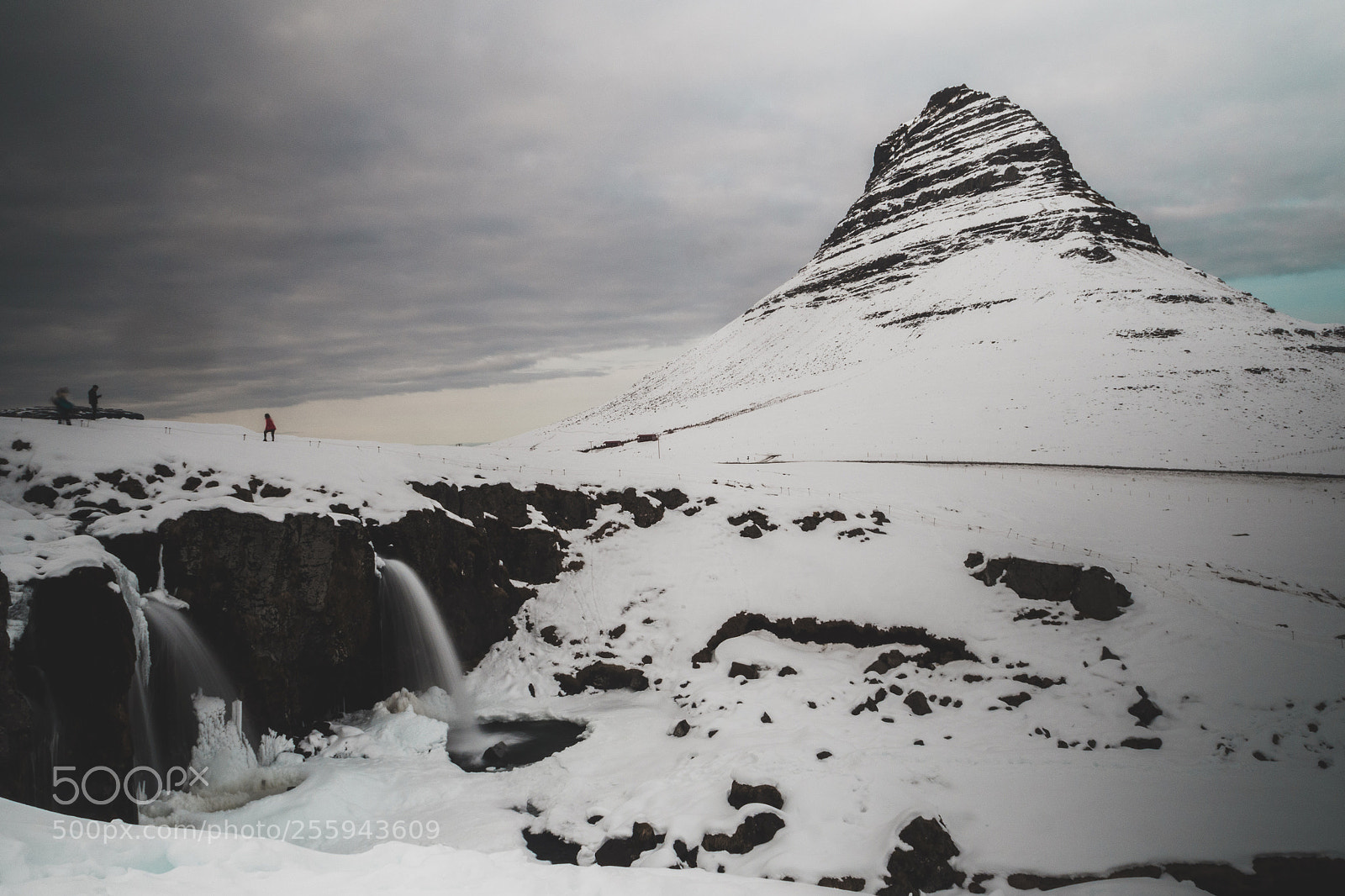 Olympus OM-D E-M10 sample photo. Kirkjufell mountain and waterfall photography