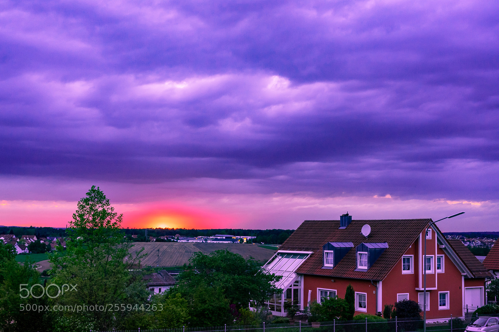 Sony a7 sample photo. Purple sunset photography