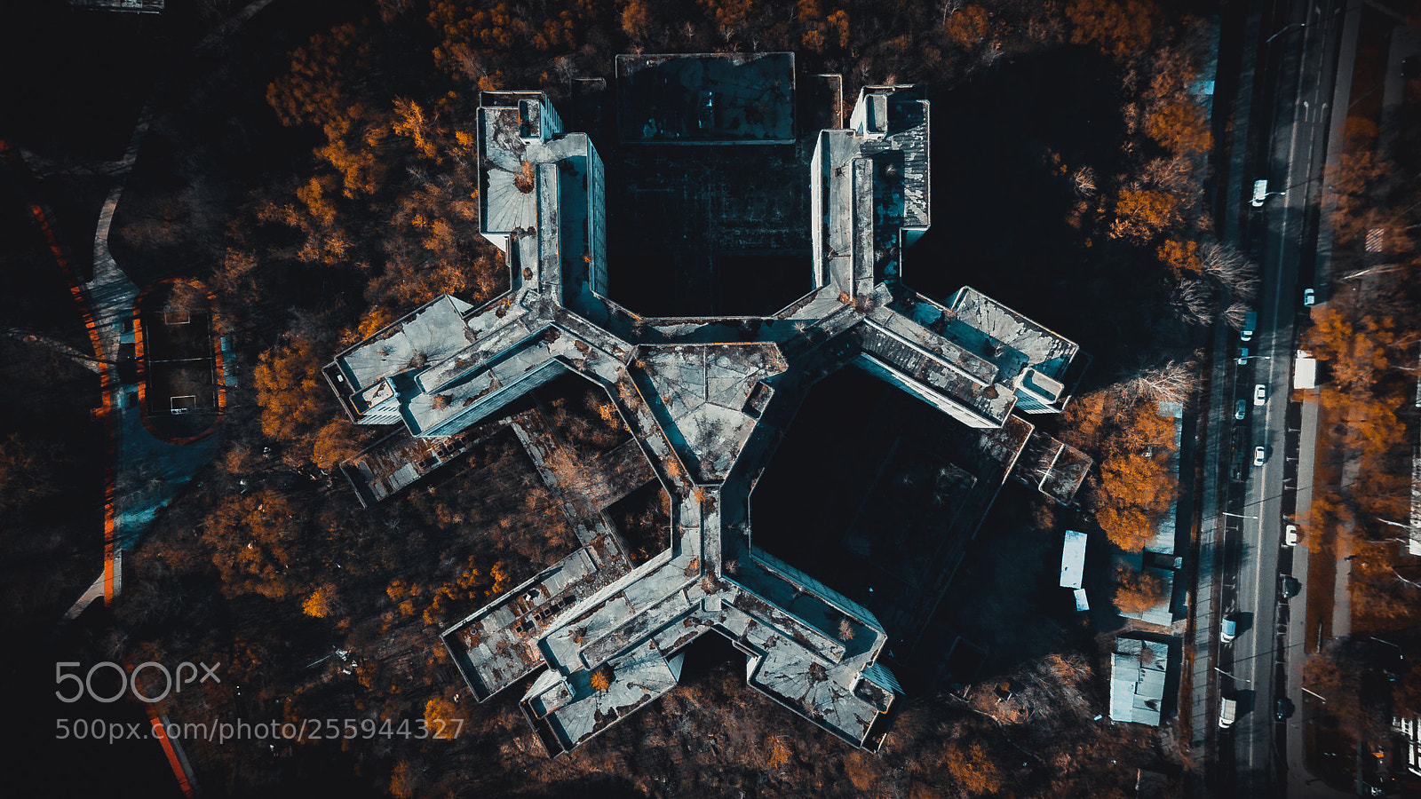 DJI FC220 sample photo. Hovrino hospital, moscow photography