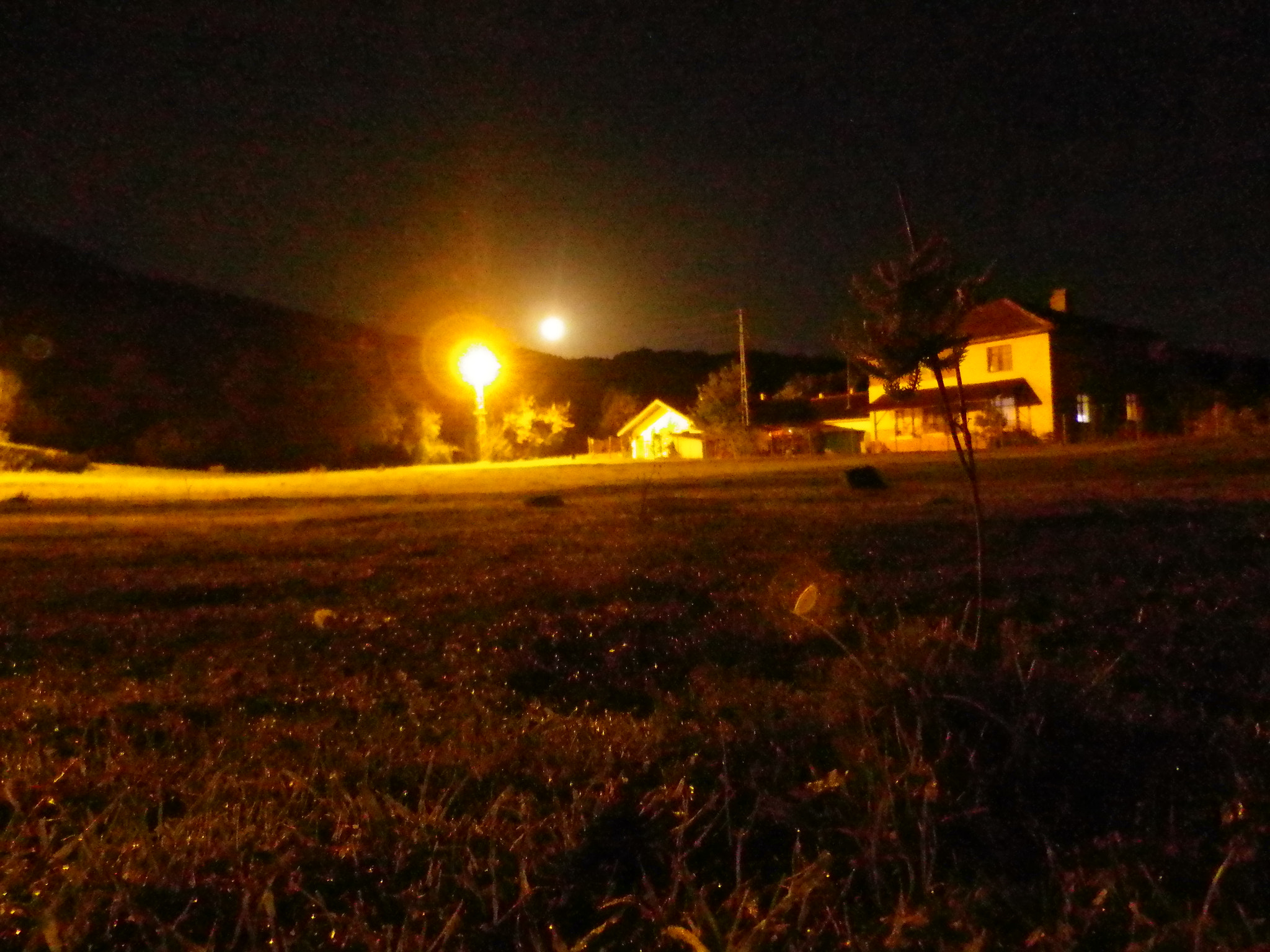 Pentax Optio RZ18 sample photo. Gece ay photography