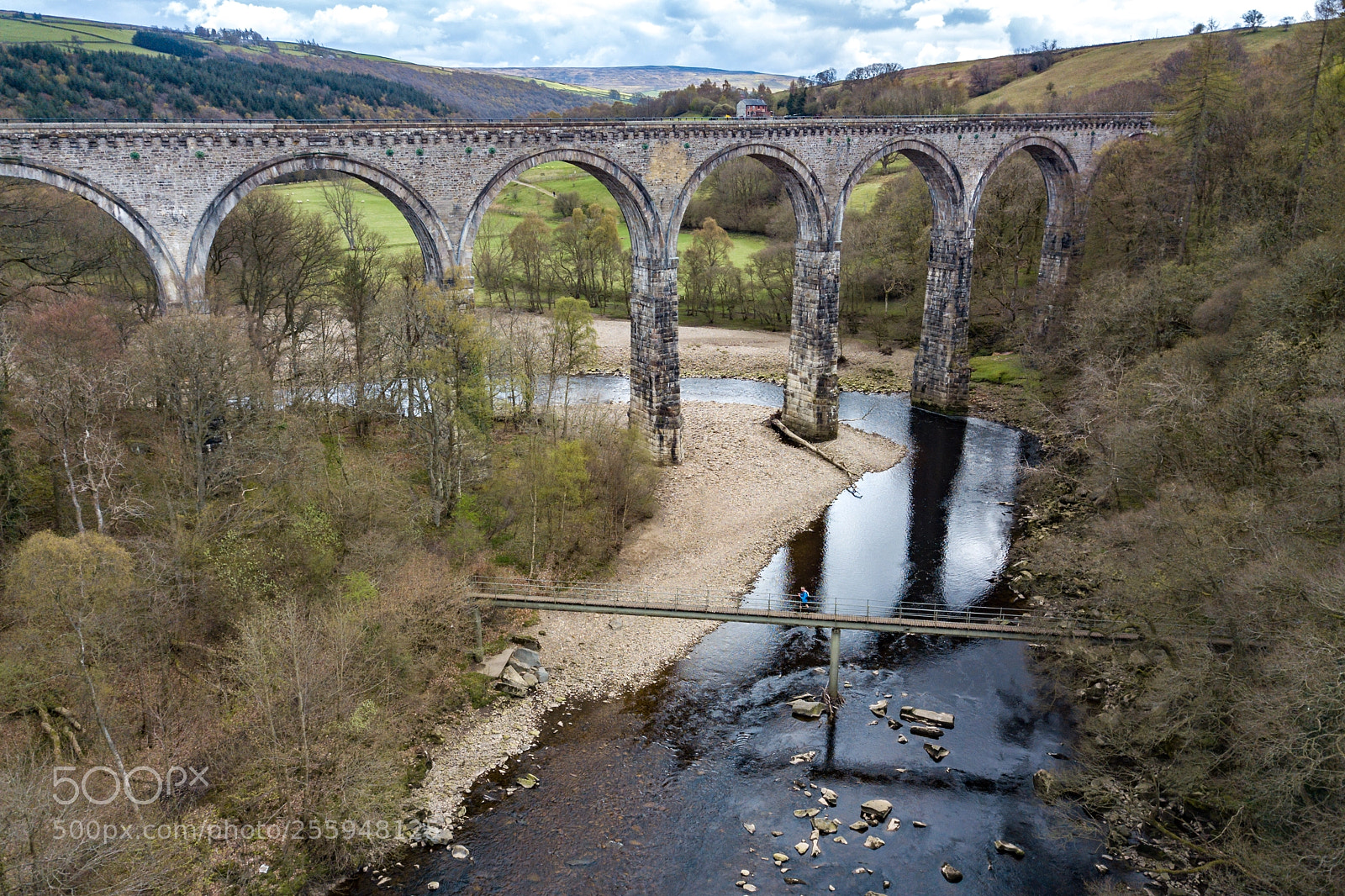 DJI FC220 sample photo. Big bridge little bridge photography