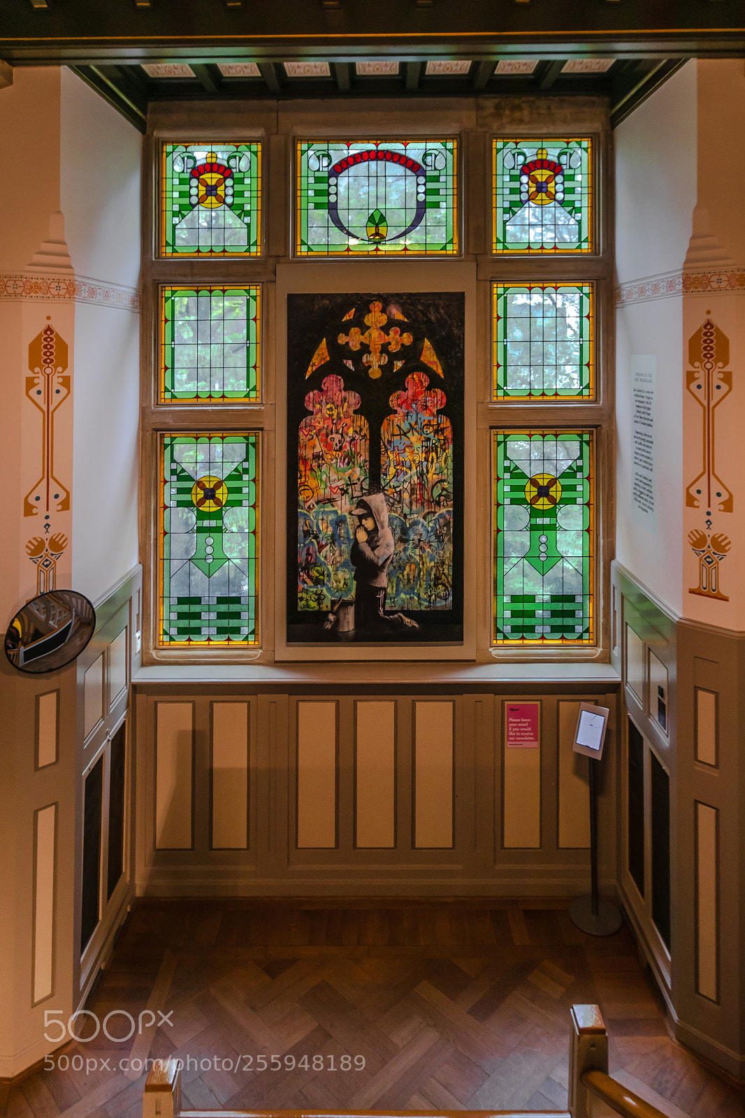 Canon EOS 80D sample photo. Stained glass by banksy photography