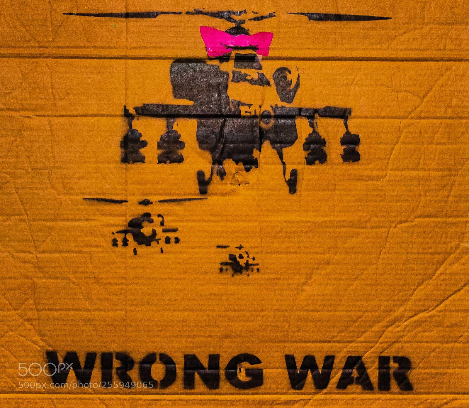Canon EOS 80D sample photo. Wrong war by banksy photography