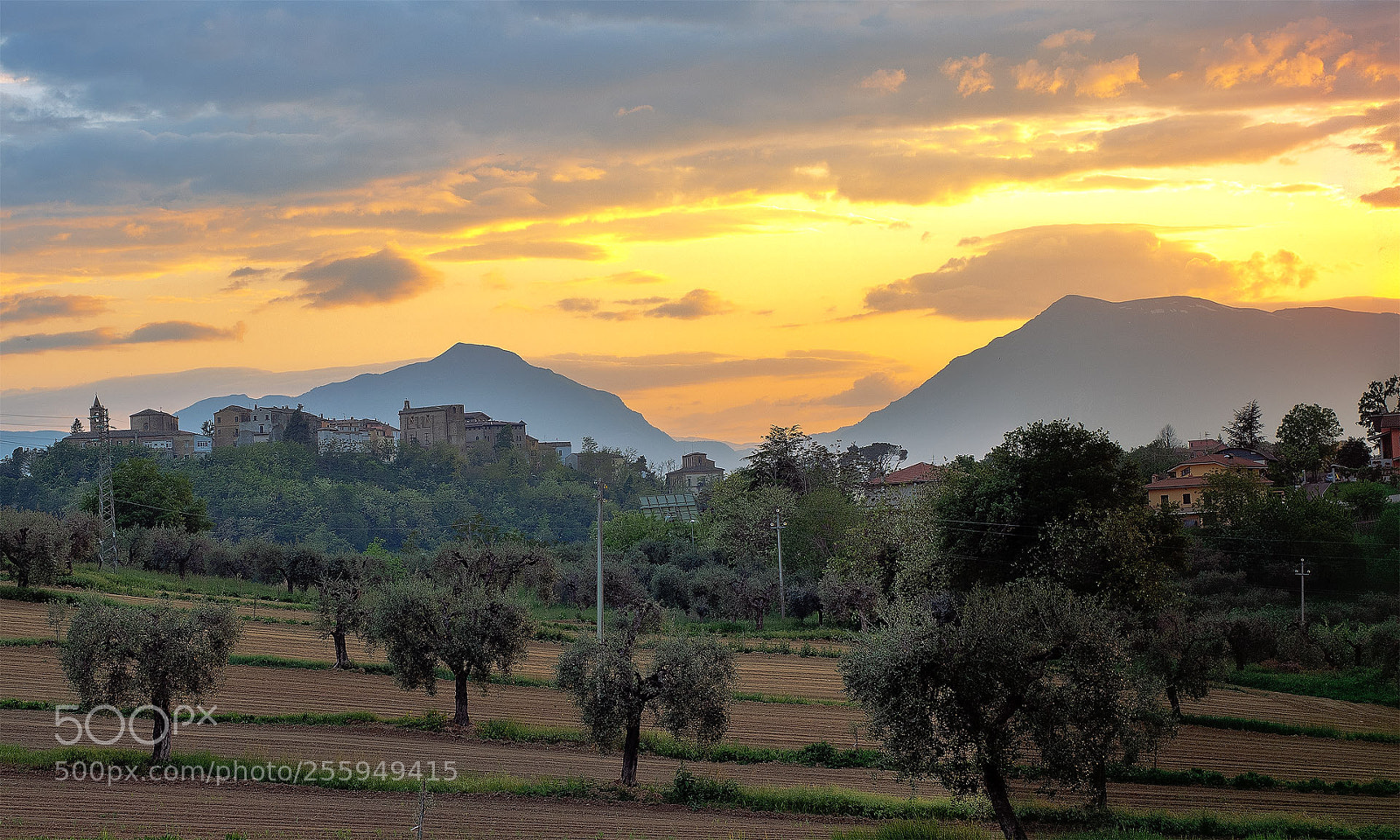 Olympus OM-D E-M5 II sample photo. Sunset over the hills photography
