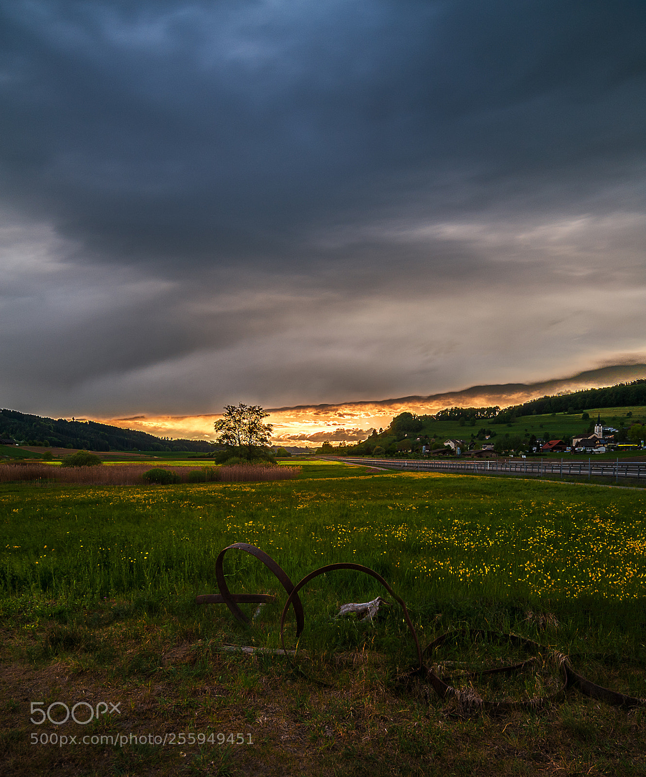 Nikon D700 sample photo. Sonnenuntergang bei regenwetter photography