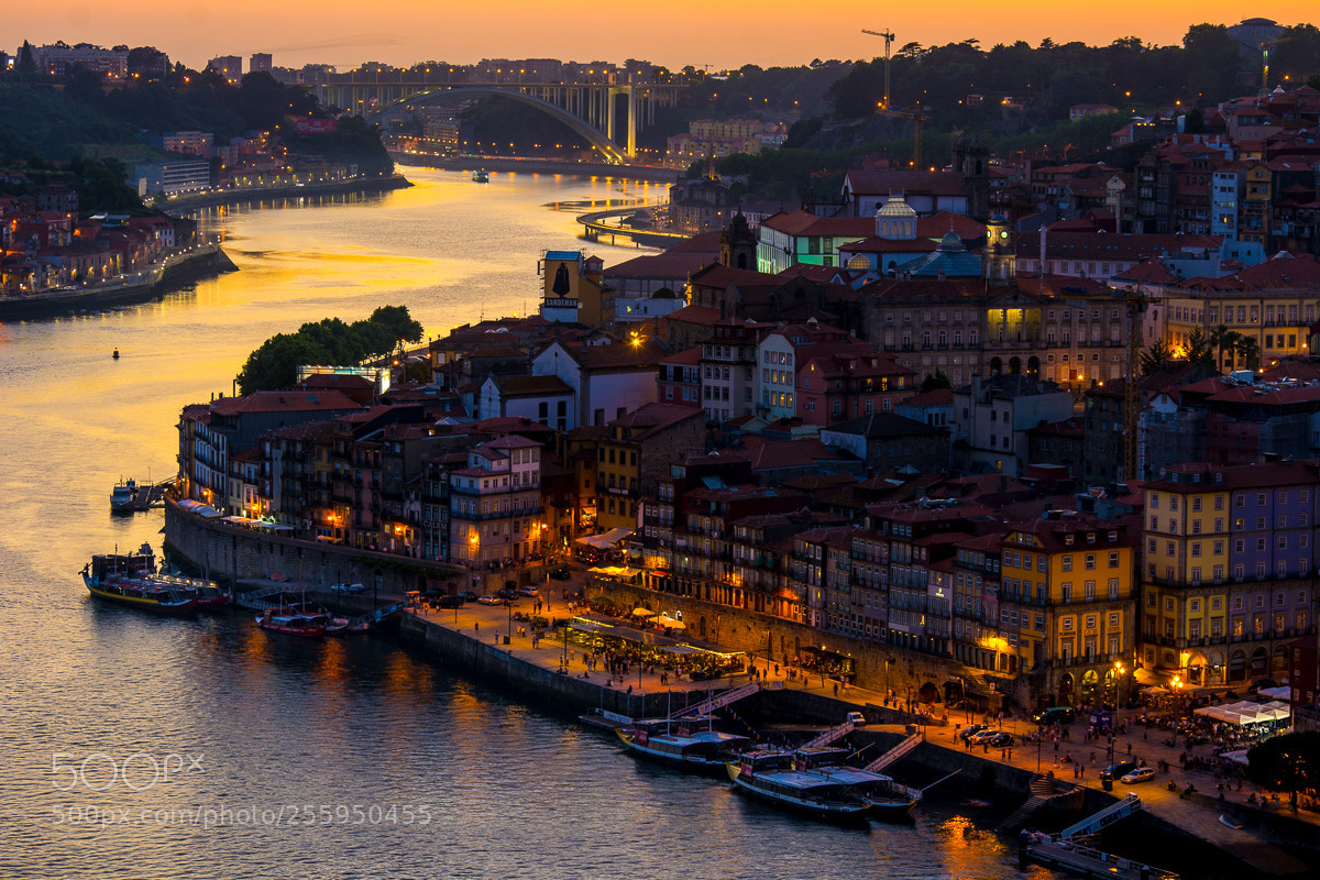 Nikon D7100 sample photo. Porto sunset photography