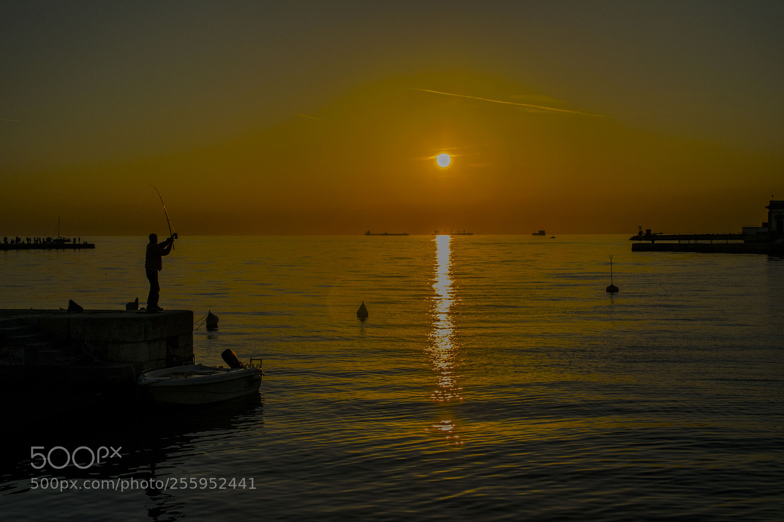 Nikon D3300 sample photo. Fisherman at sunset photography