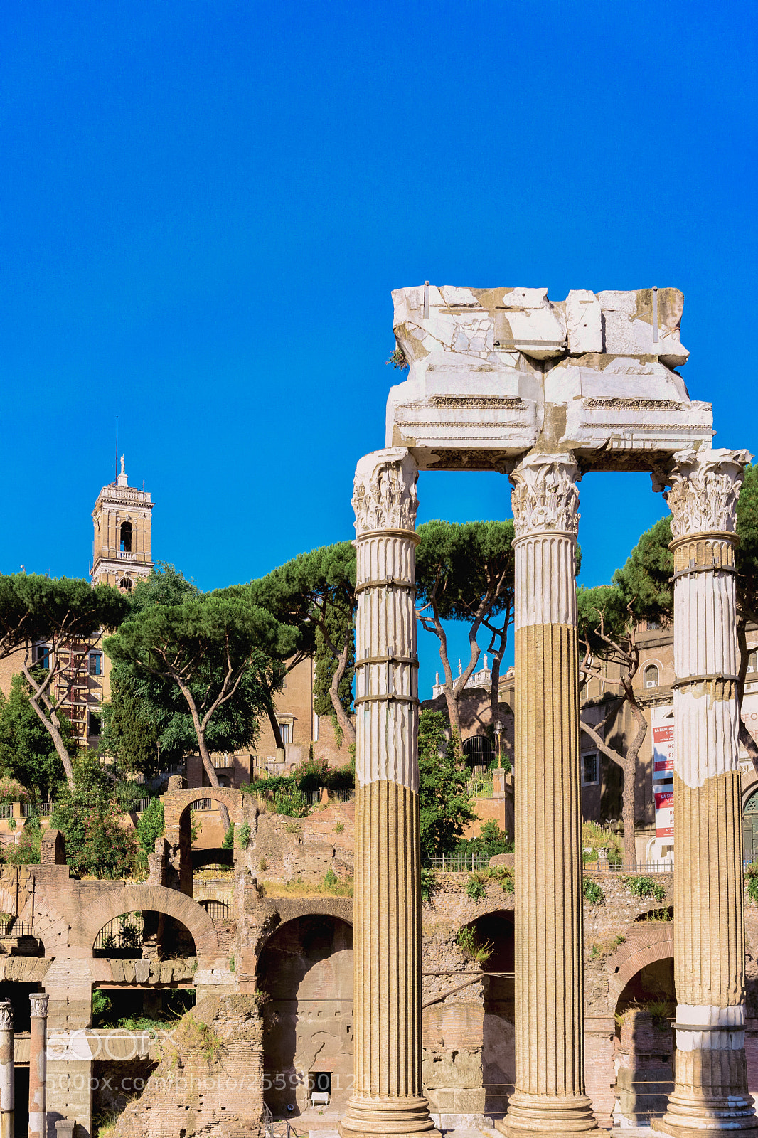 Sony a7 sample photo. Roman forum ruins photography