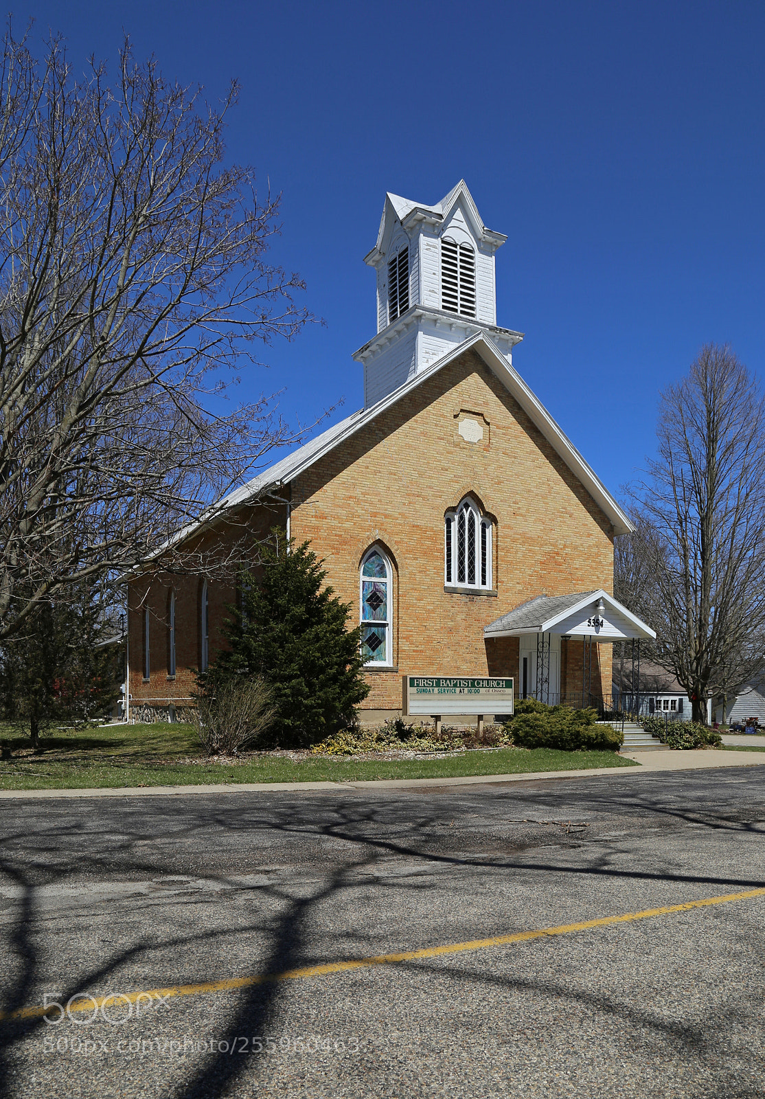 Canon EOS 6D sample photo. Baptist church — osseo, michigan photography