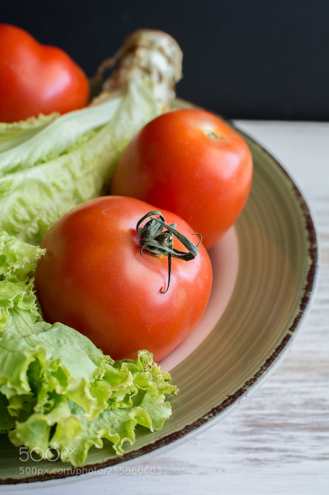 Nikon D7100 sample photo. Romaine lettuce and tomatoes photography