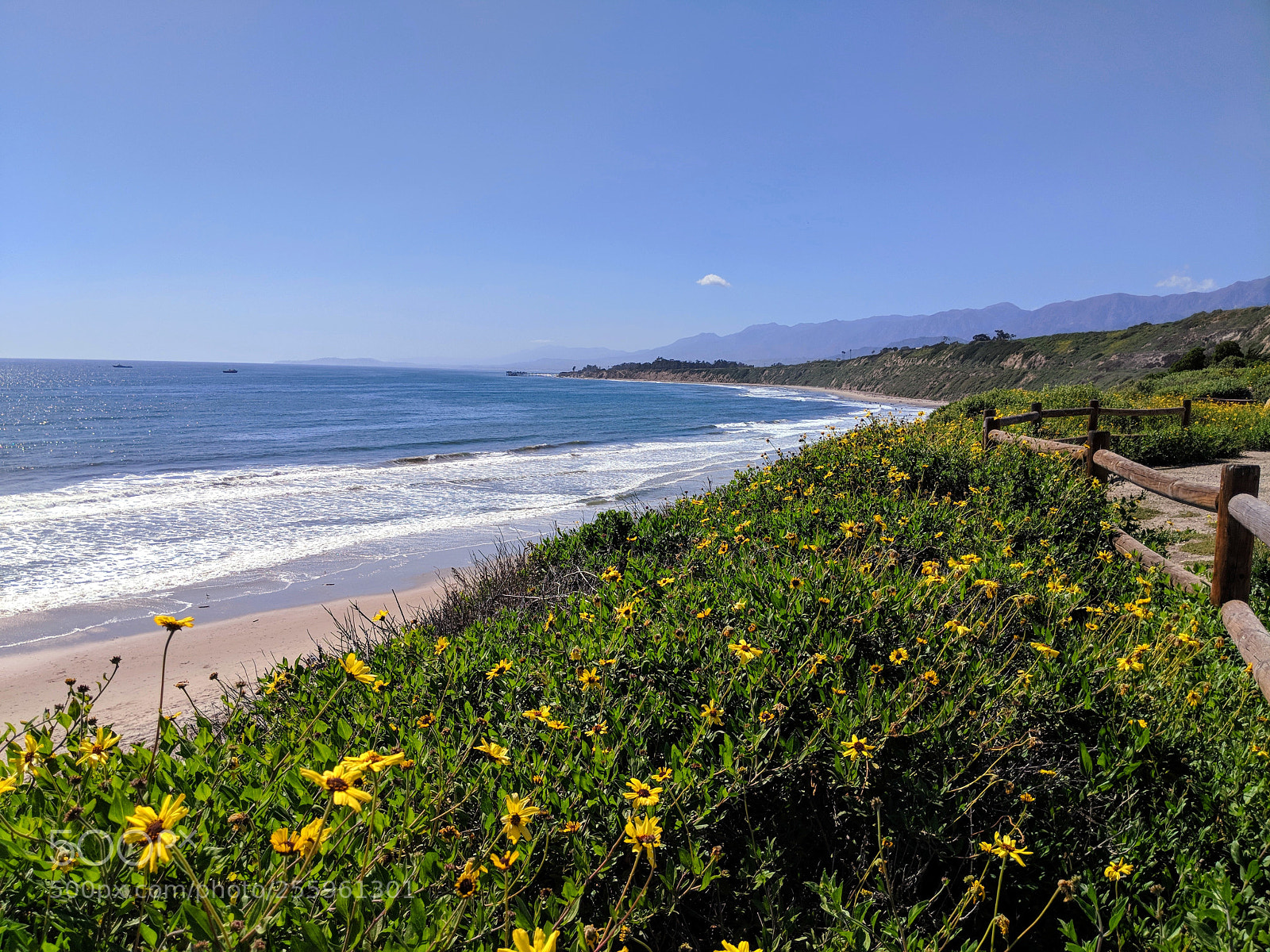 Google Pixel 2 XL sample photo. Rincon beach, carpinteria, california photography