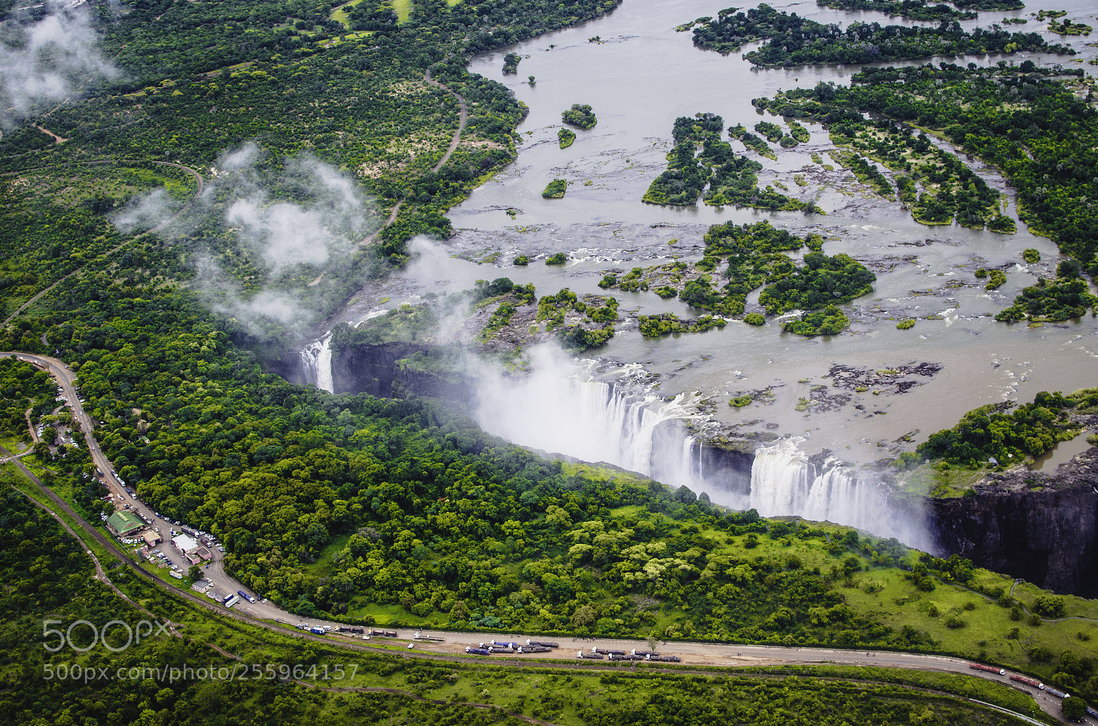 Nikon D5100 sample photo. Victoria falls from above photography