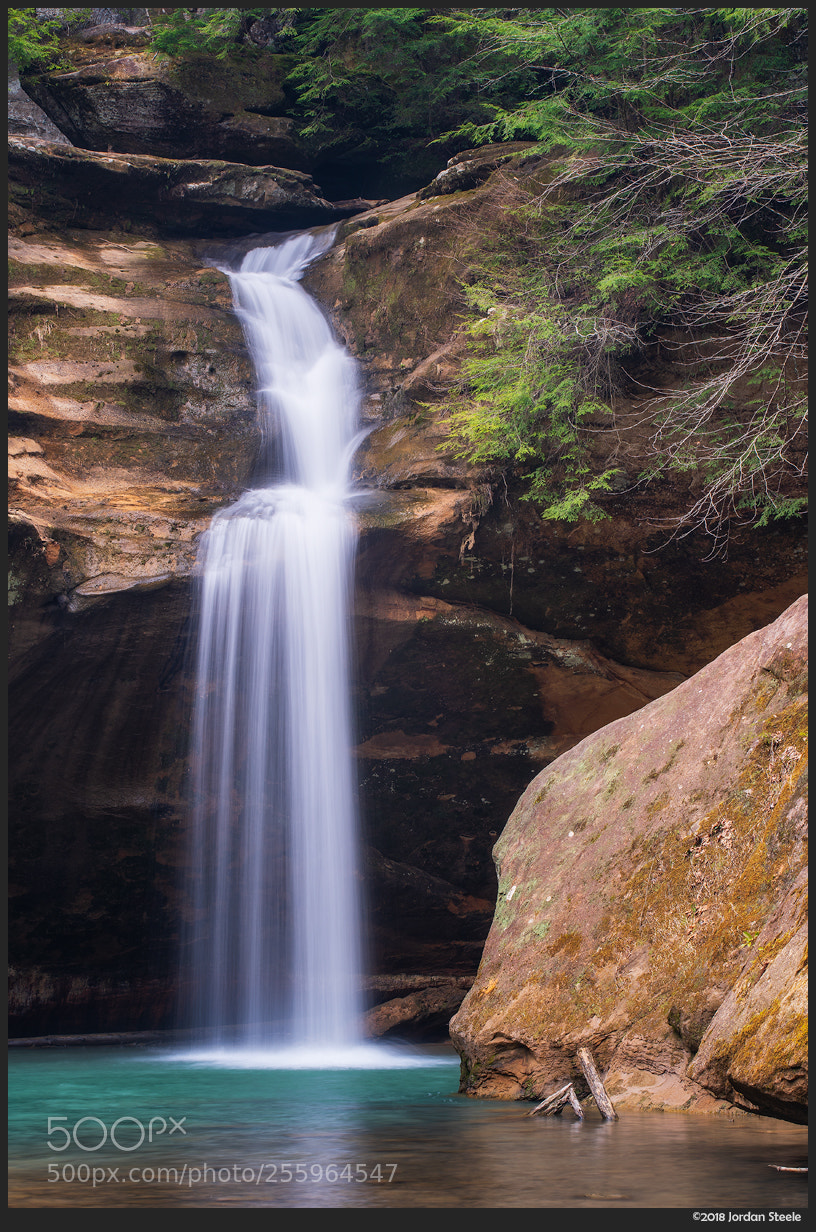 Sony a7 III sample photo. Lower falls, hocking hills photography