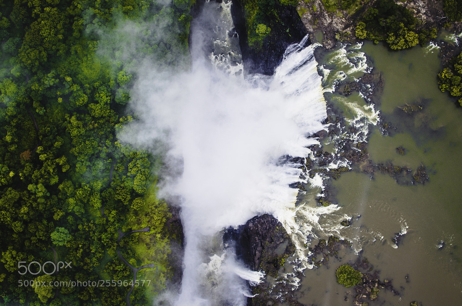 Nikon D5100 sample photo. Victoria falls from above photography