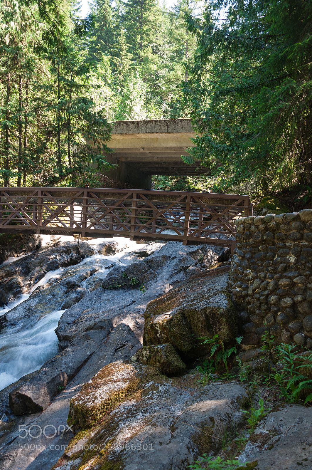 Nikon D90 sample photo. Water cascades and bridge photography