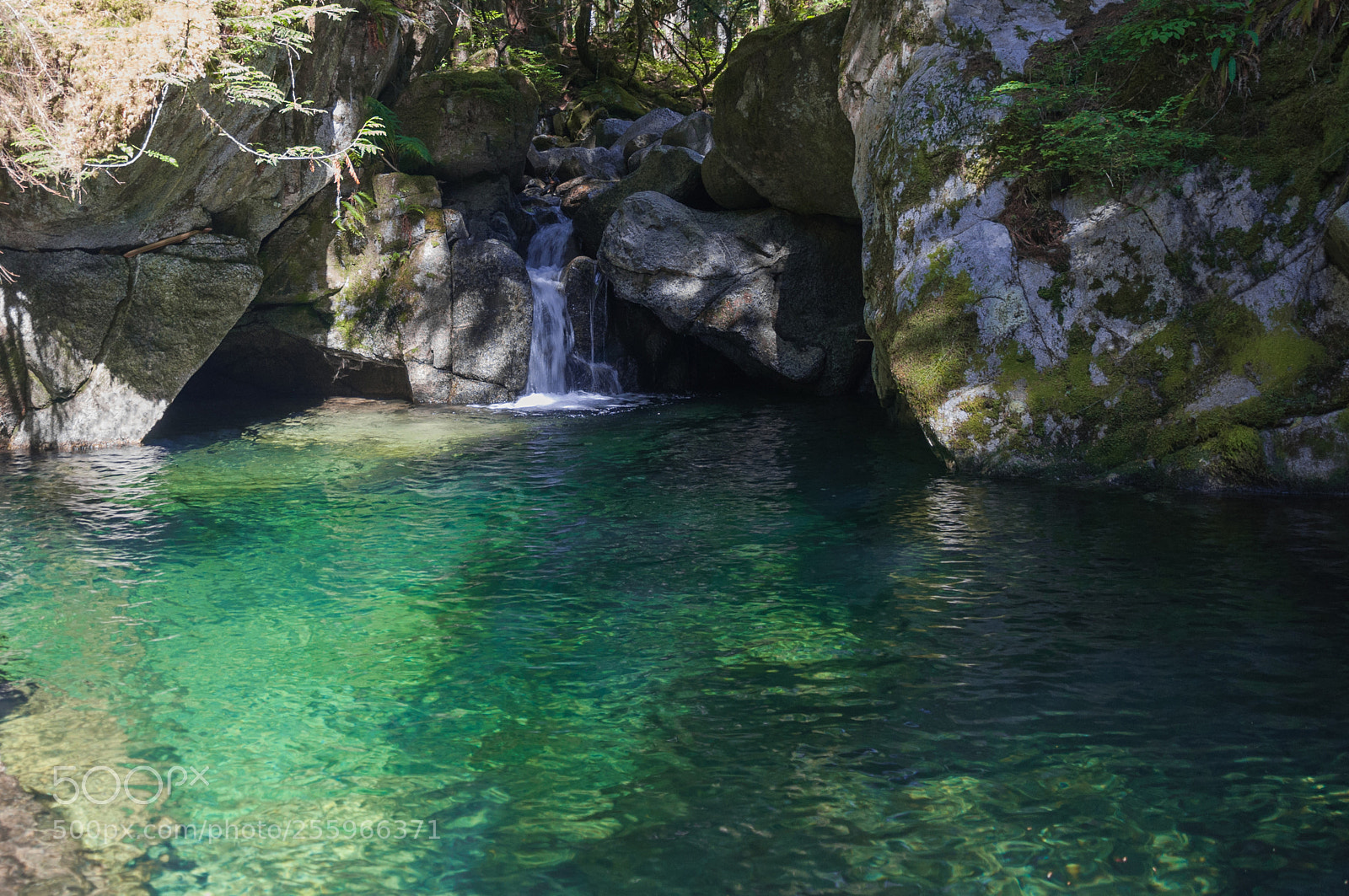 Nikon D90 sample photo. Waterfall and azure lagoon photography