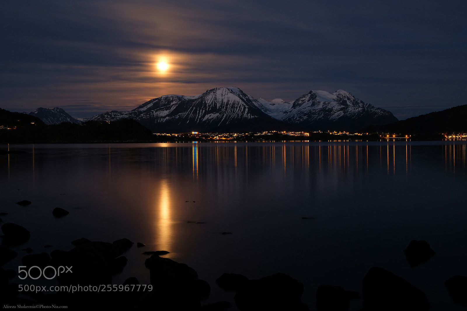 Fujifilm X-H1 sample photo. Moonrise photography