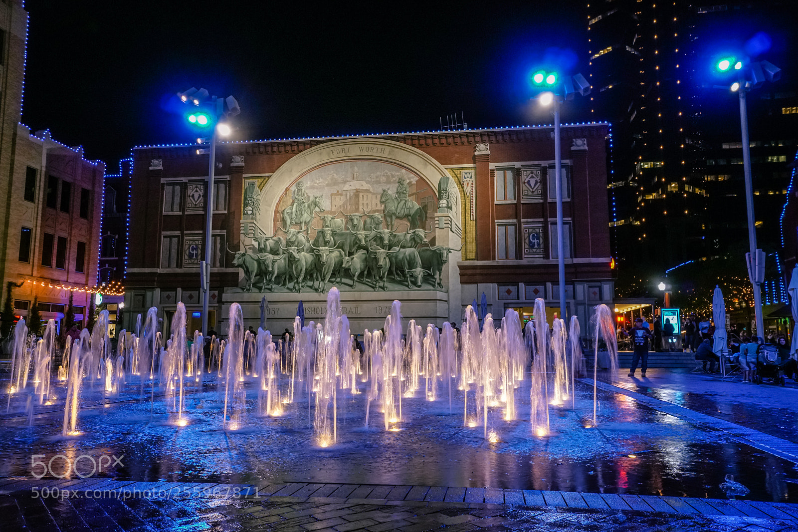 Sony a6500 sample photo. Fort worth after dark photography
