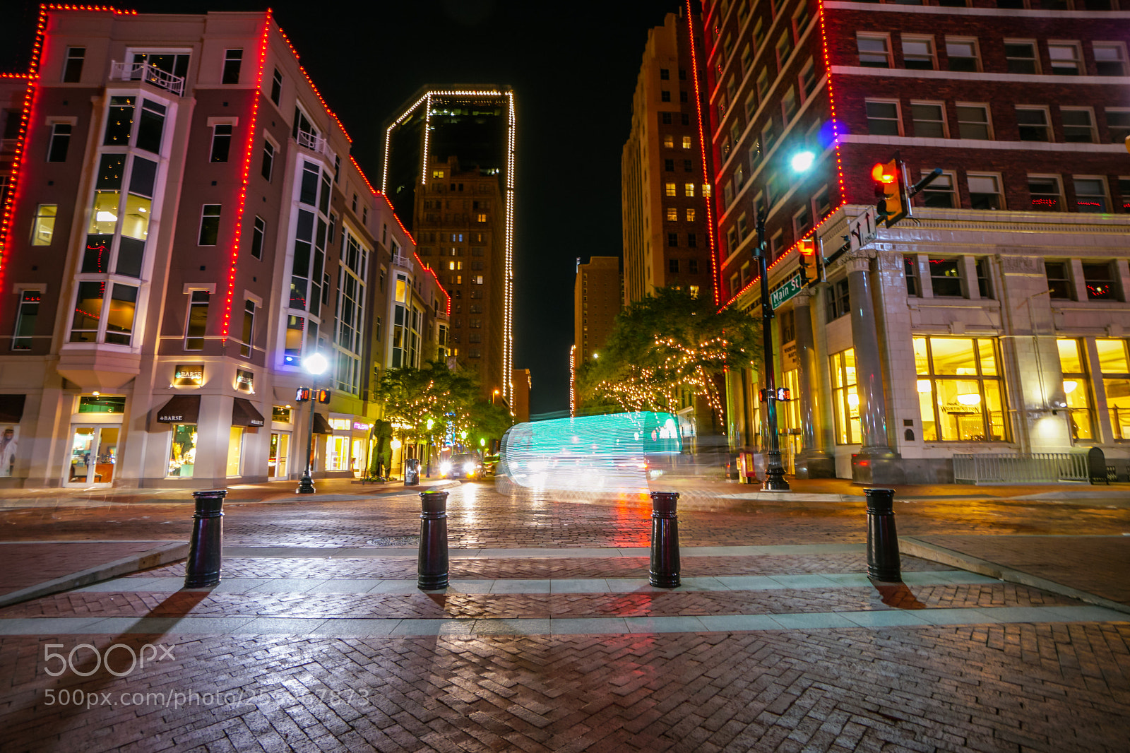 Sony a6500 sample photo. Fort worth after dark photography