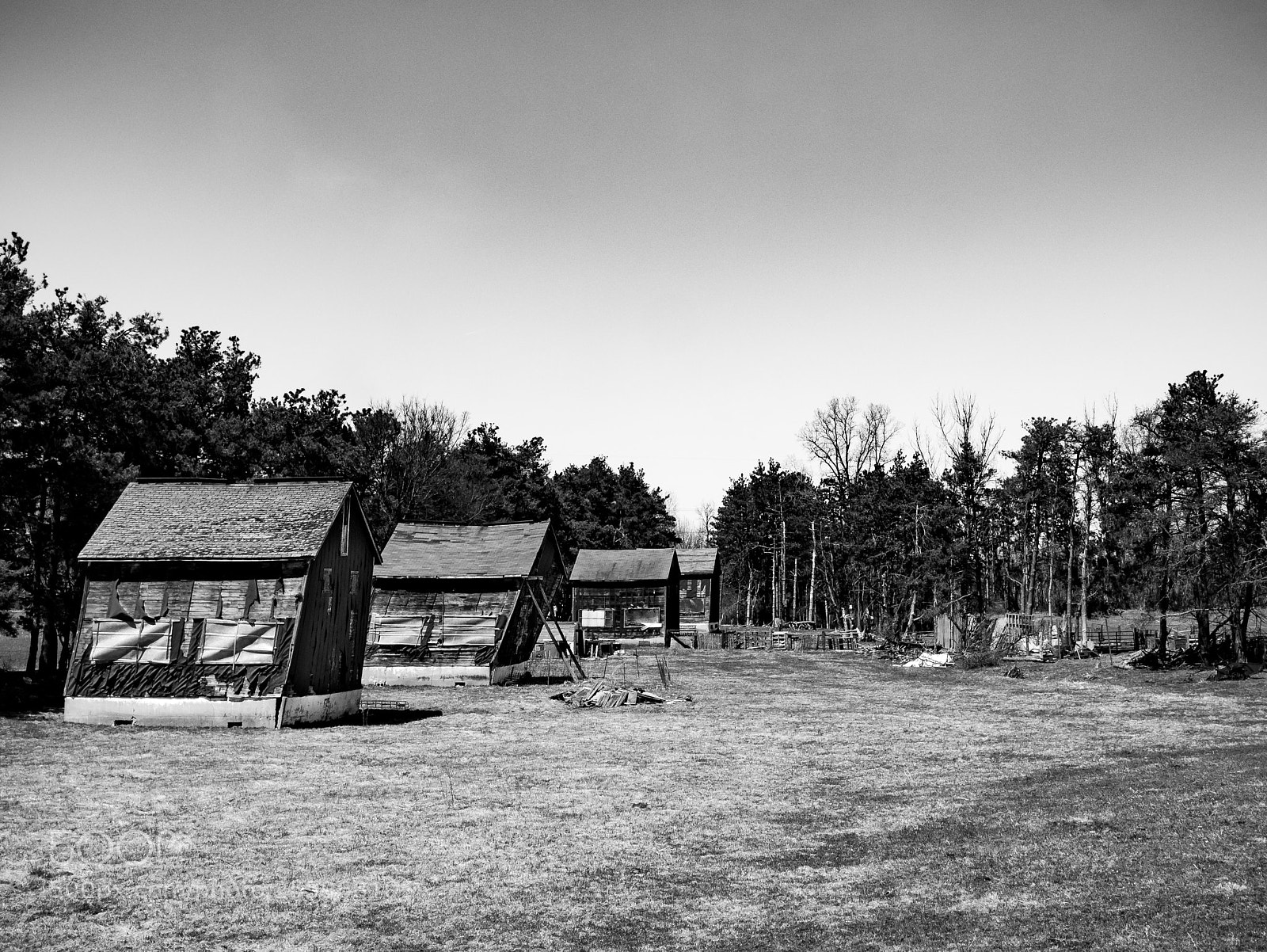 Panasonic Lumix DMC-GX7 sample photo. Old farm buildings photography
