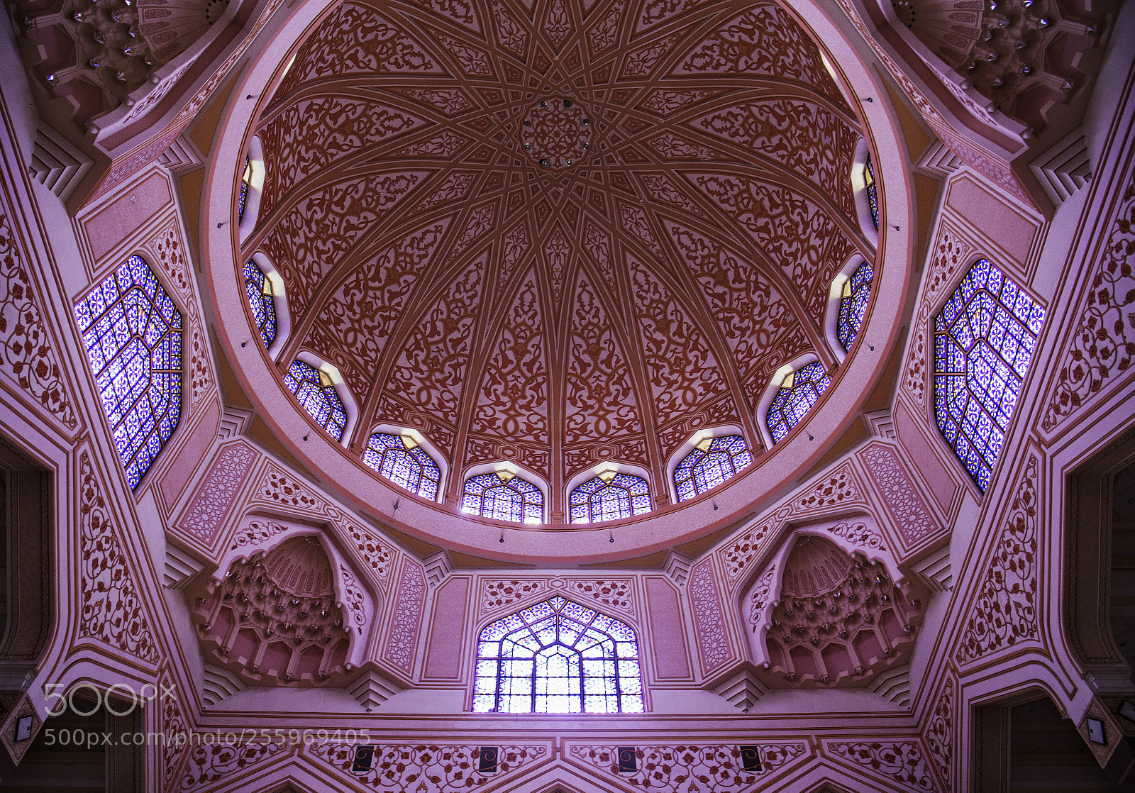 Canon EOS 6D sample photo. Pink dome of masjid photography