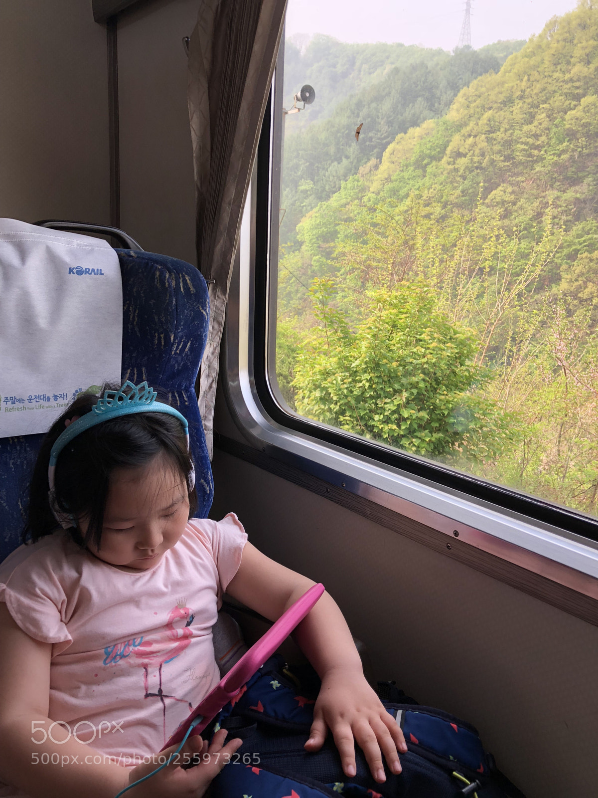 Apple iPhone 8 Plus sample photo. Girl on the train  photography