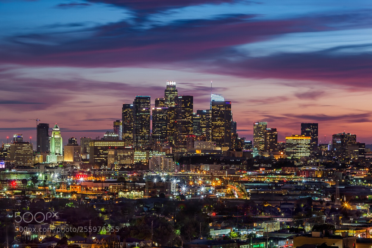 Canon EOS 5D Mark II sample photo. Sunset on los angeles, 2018 photography