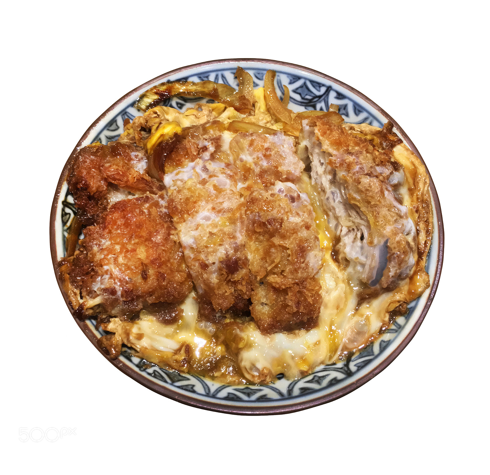 Apple iPhone 6s sample photo. 千層酥豬排丼 mille feuille katsu don photography
