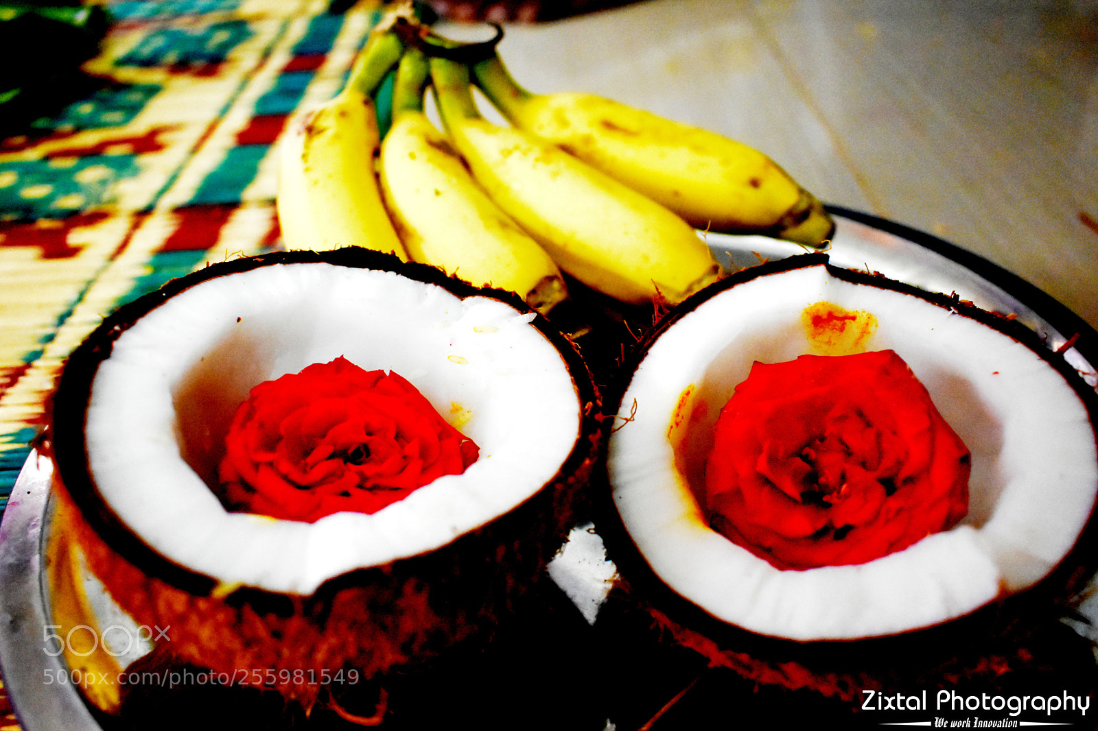 Nikon D3400 sample photo. Coconut & banana traditional photography