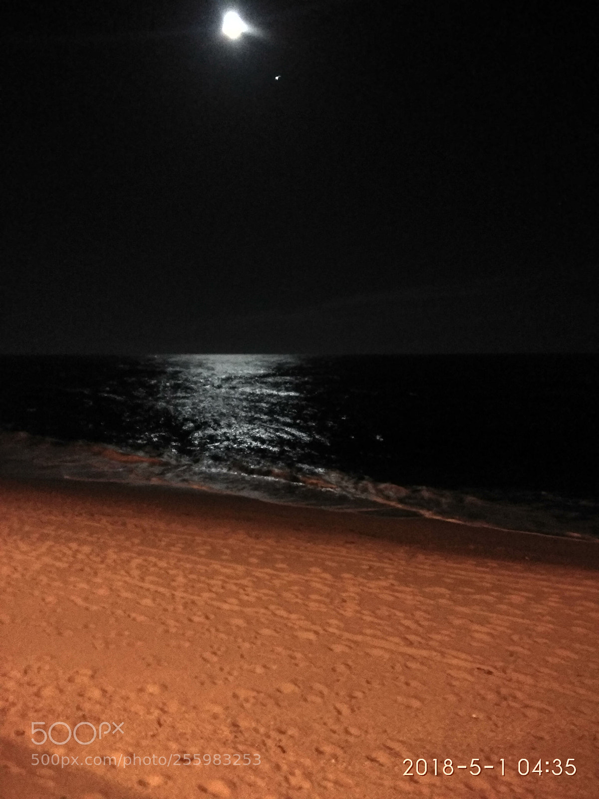 Xiaomi Redmi Note 4 sample photo. Beach at night in photography