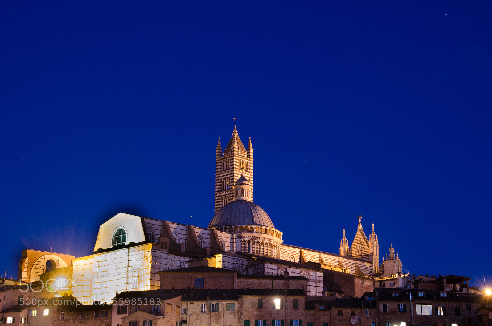 Nikon D5100 sample photo. Hora azul en siena  photography