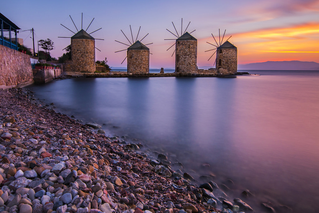 Chios Wind Mills by Gürcan Kadagan on 500px.com