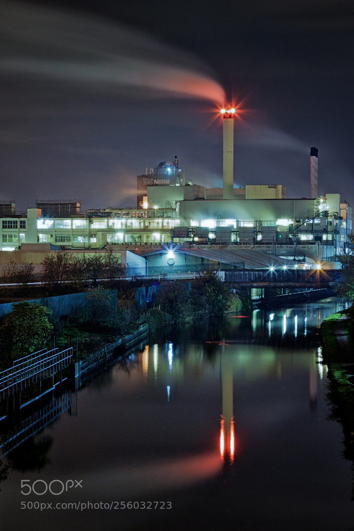 Canon EOS 50D sample photo. Night time industery photography