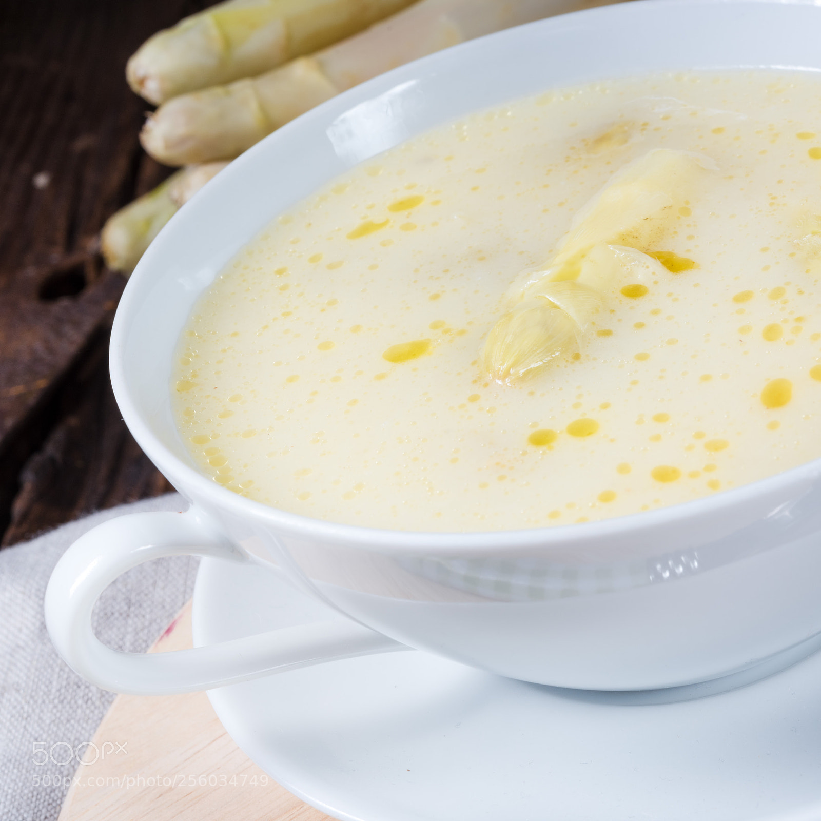 Nikon D810 sample photo. Rustic white asparagus cream photography