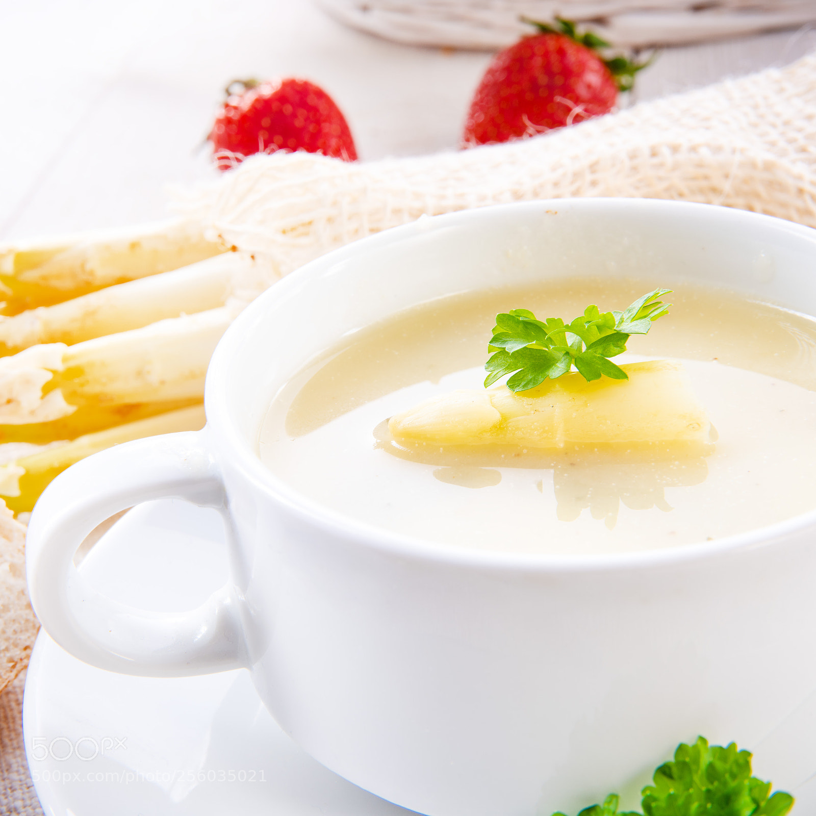 Nikon D810 sample photo. Asparagus cream soup with photography