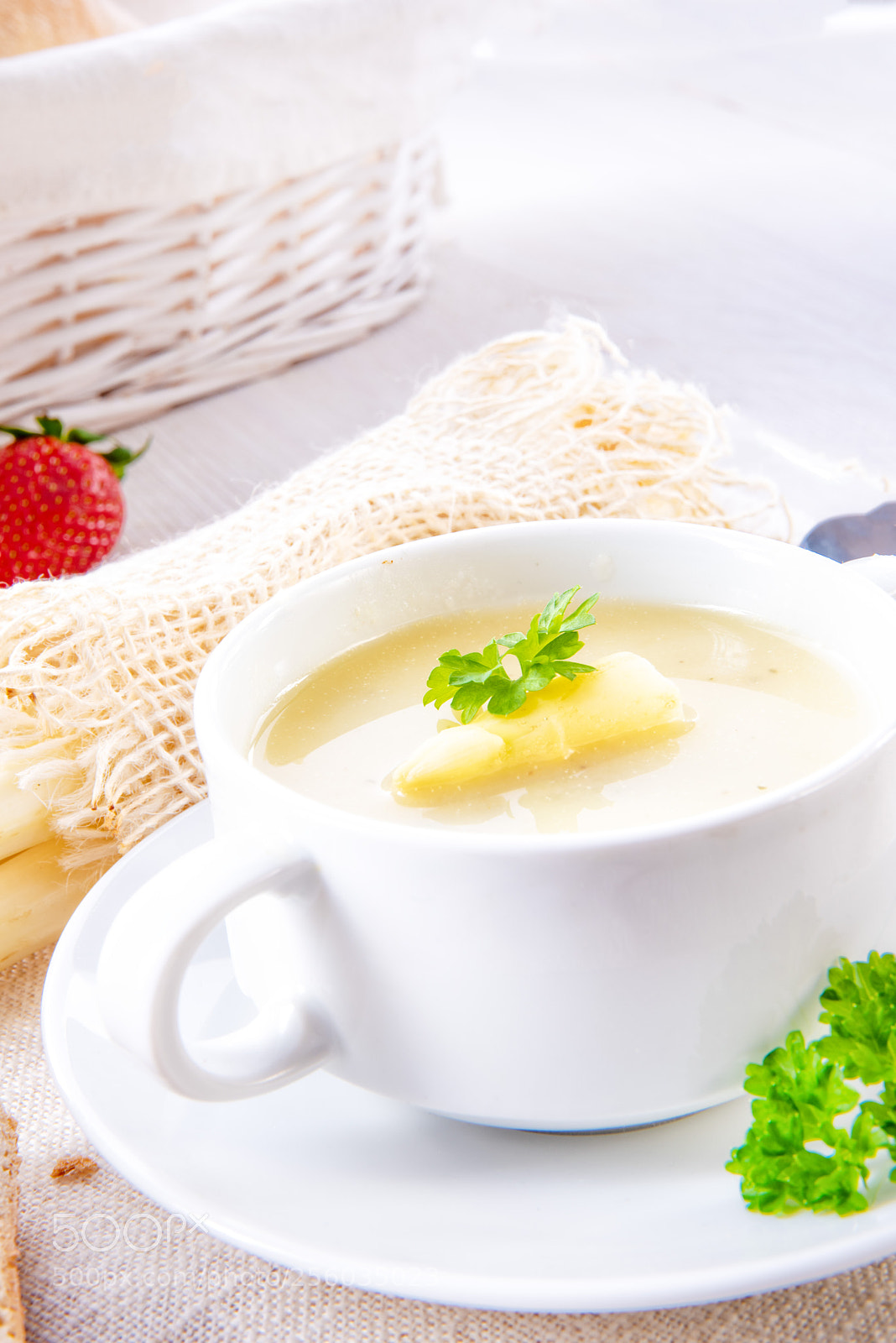 Nikon D810 sample photo. Asparagus cream soup with photography