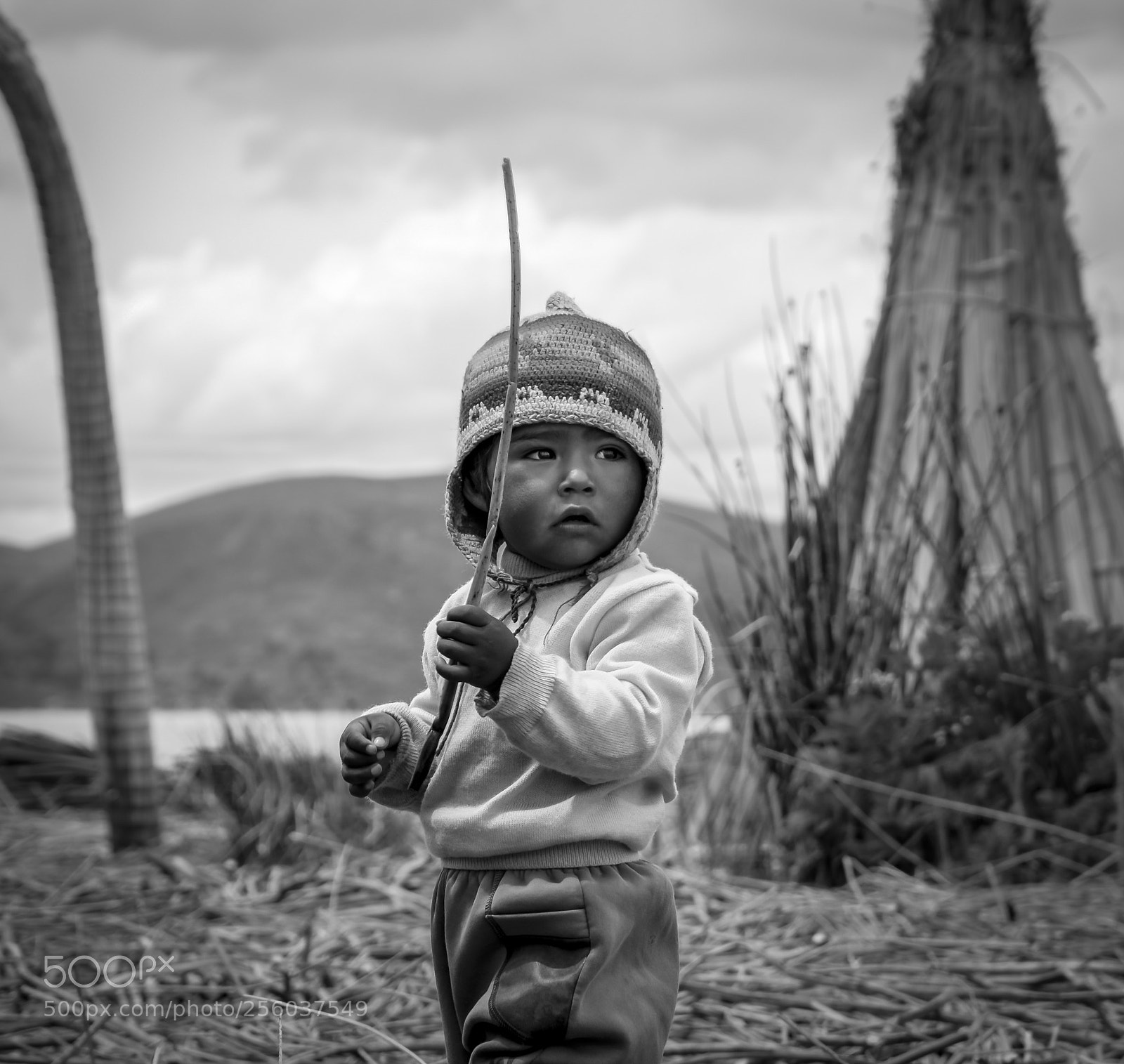 Nikon D5300 sample photo. Kid from uros islands photography