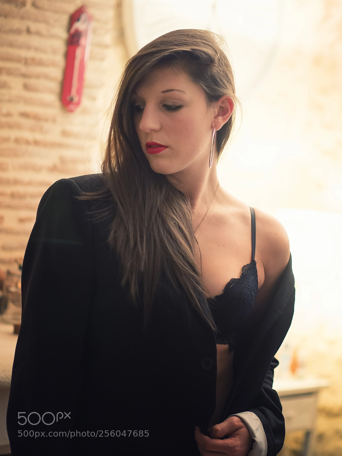 Olympus PEN-F sample photo. Elodie : lingerie portraits photography