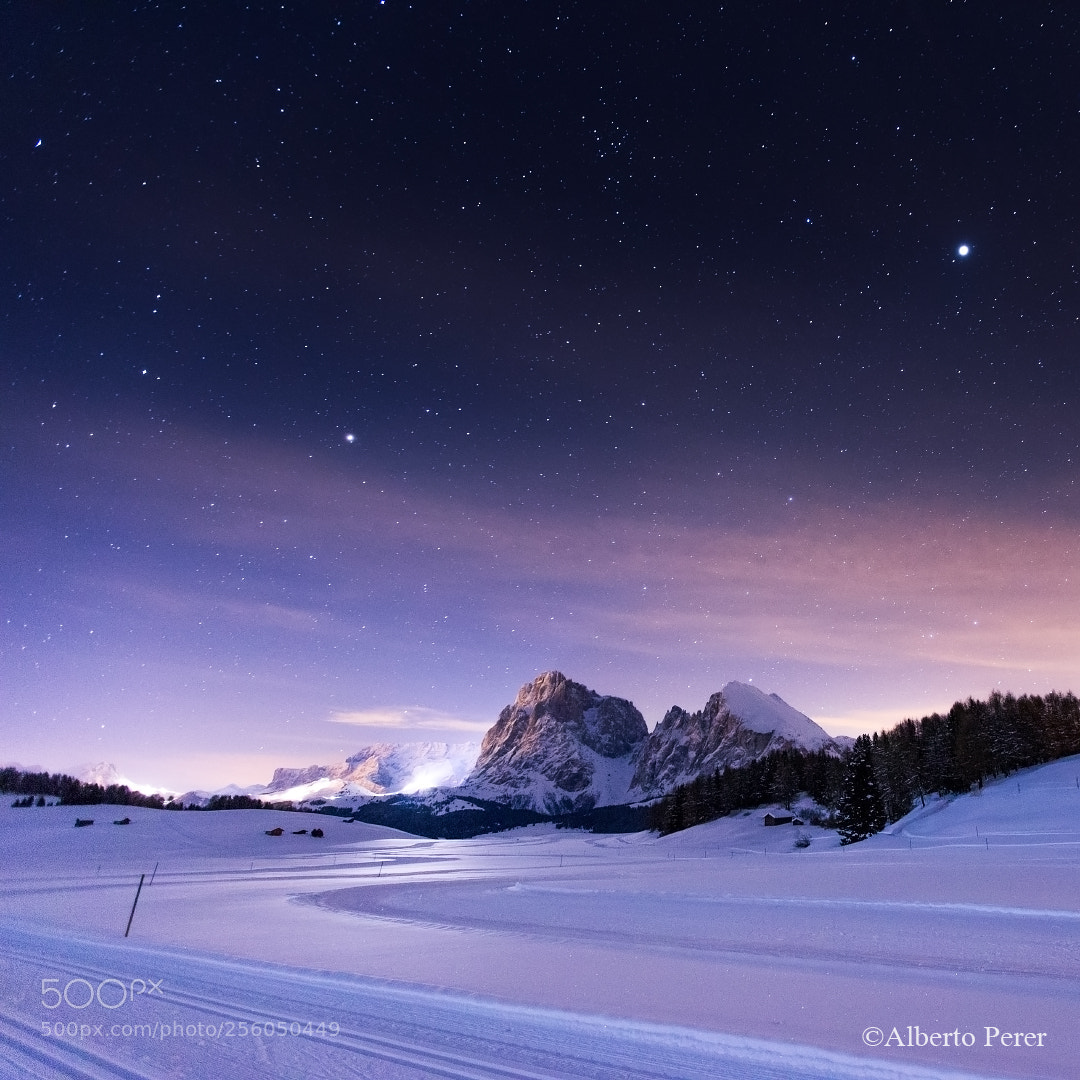 Canon EOS 6D sample photo. Stars over the ski photography