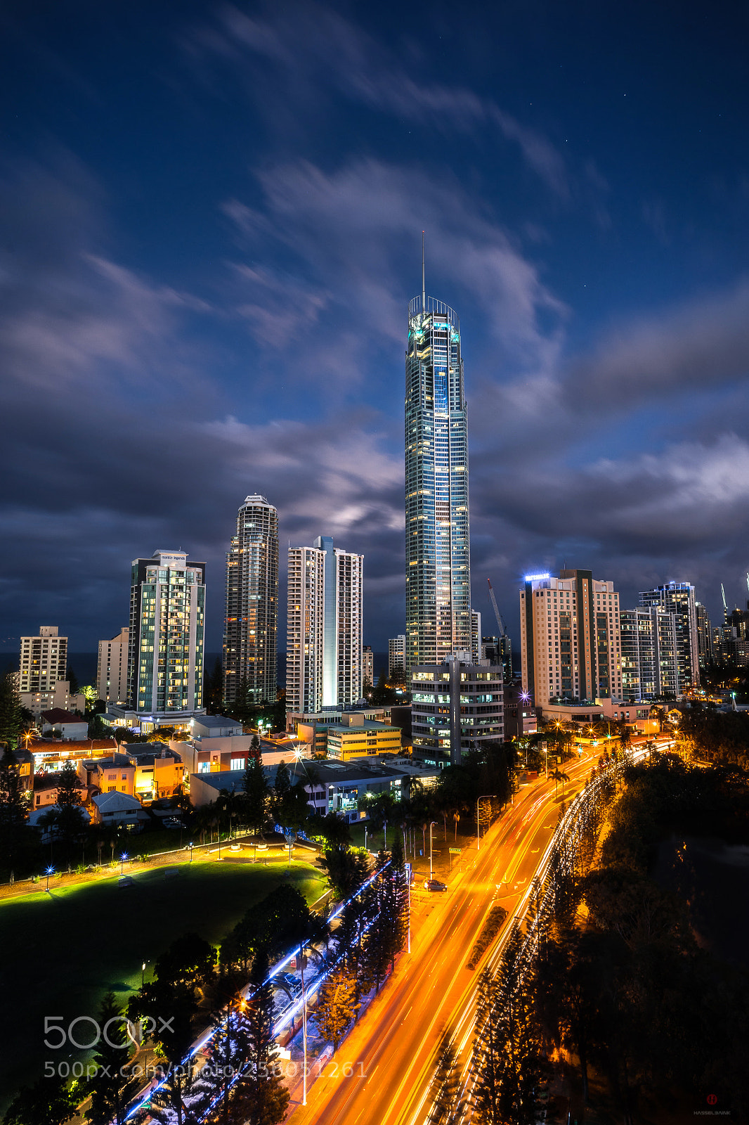 Sony a7 II sample photo. Gold coast at night photography