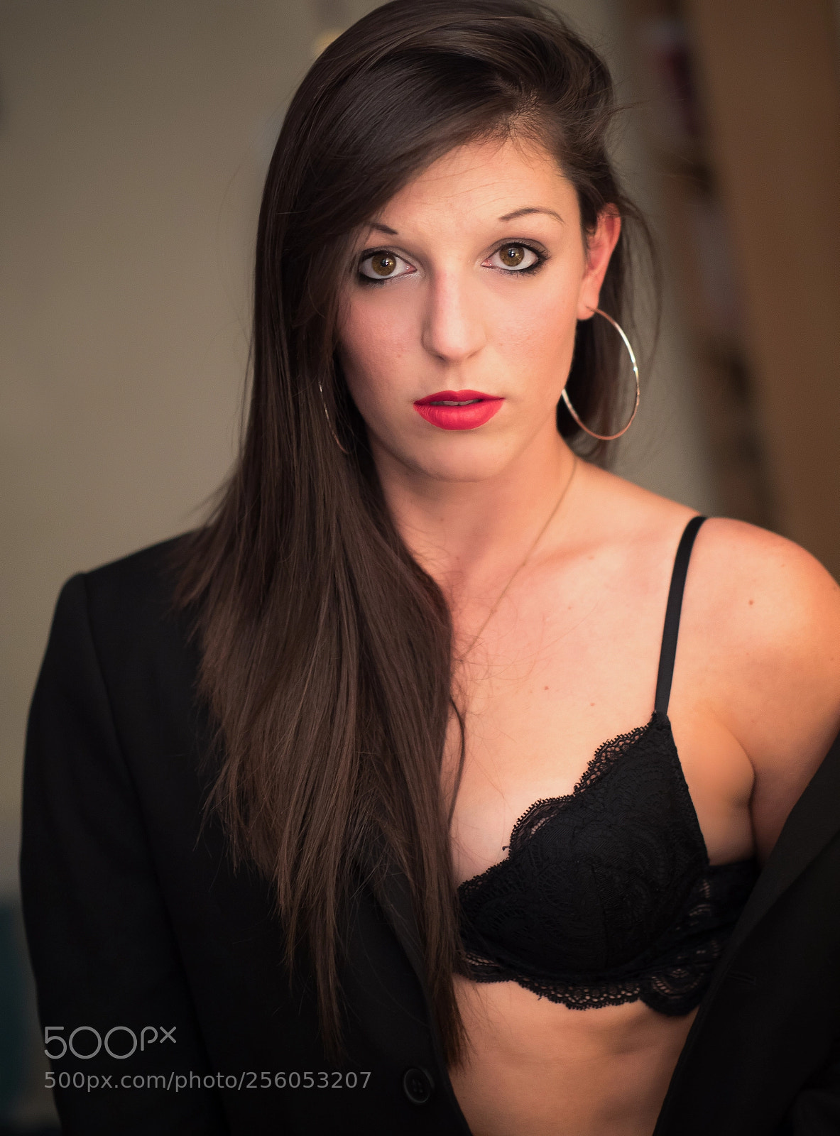 Olympus PEN-F sample photo. Elodie : lingerie portraits photography