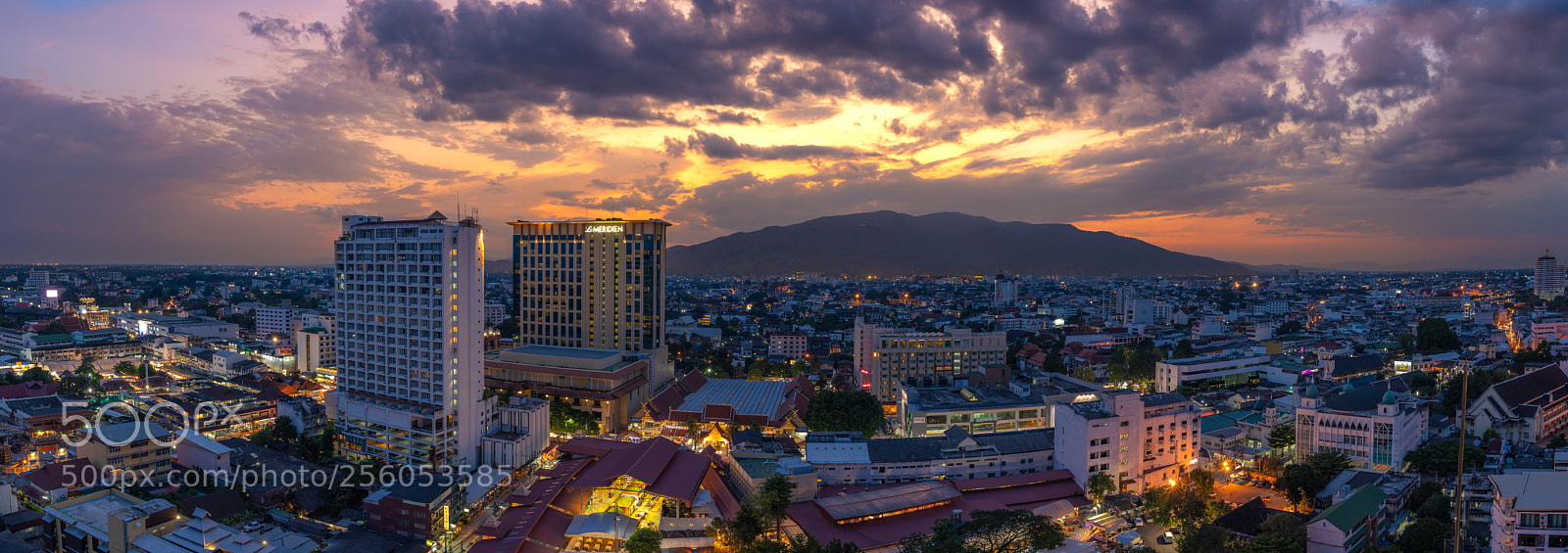 Sony a7 III sample photo. Chiang mai skyline panorama photography