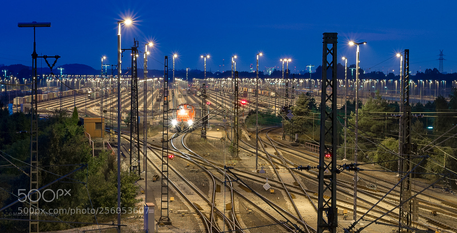 Nikon D600 sample photo. Night train photography