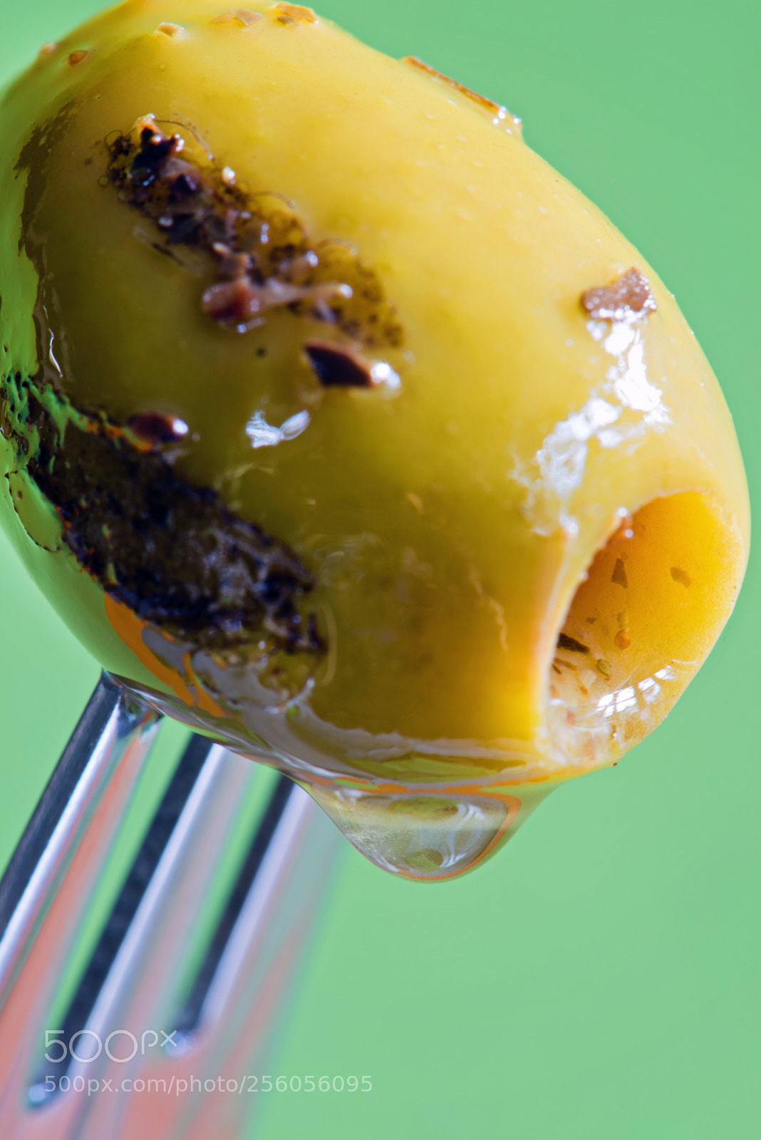 Nikon D610 sample photo. Closeup grilled olive on photography